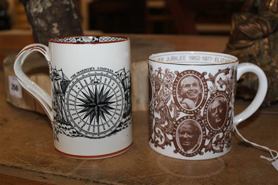 Spode commemorative mug & Churchill mug